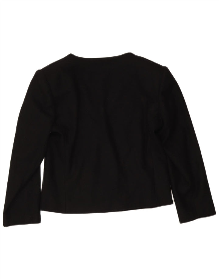 Jaqueta blazer feminina vintage com 1 botão IT 42 médio preto