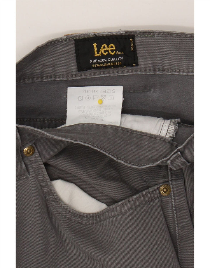 LEE Mens Brooklyn Straight Casual Trousers W36 L31 Grey Cotton Vintage Lee and Second-Hand Lee from Messina Hembry 
