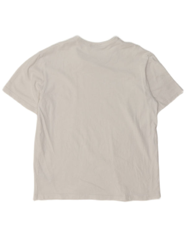 Camiseta masculina ZARA Top médio algodão branco