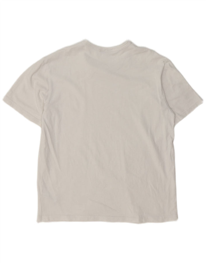 Camiseta masculina ZARA Top médio algodão branco