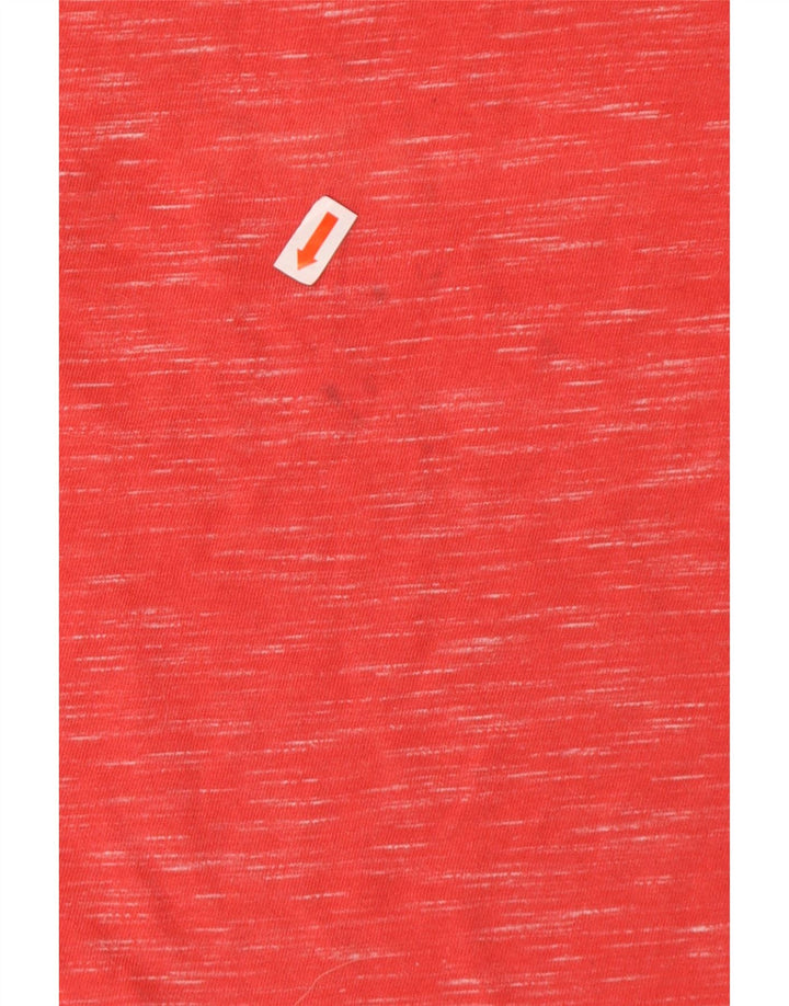 SUPERDRY colete masculino de algodão manchado vermelho médio