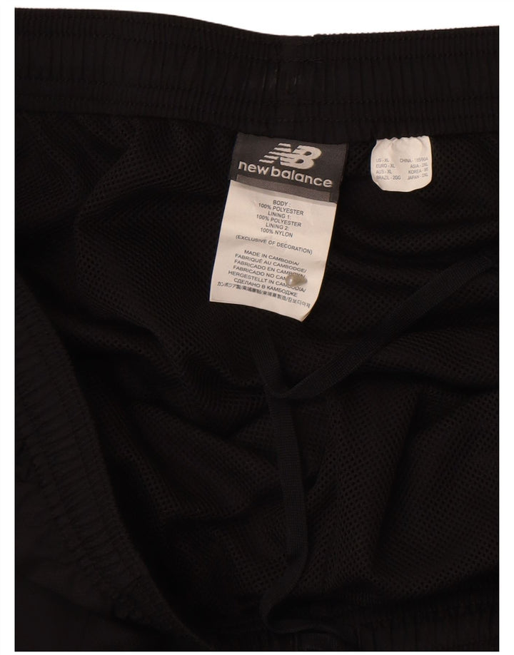Calça de treino masculina NEW BALANCE XL preta poliéster