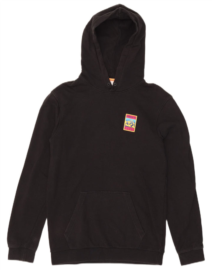Adidas Mens Hoodie Jumper Pequeno Algodão Preto