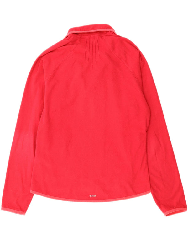 Jaqueta de lã feminina REEBOK UK 10 poliéster vermelho pequeno