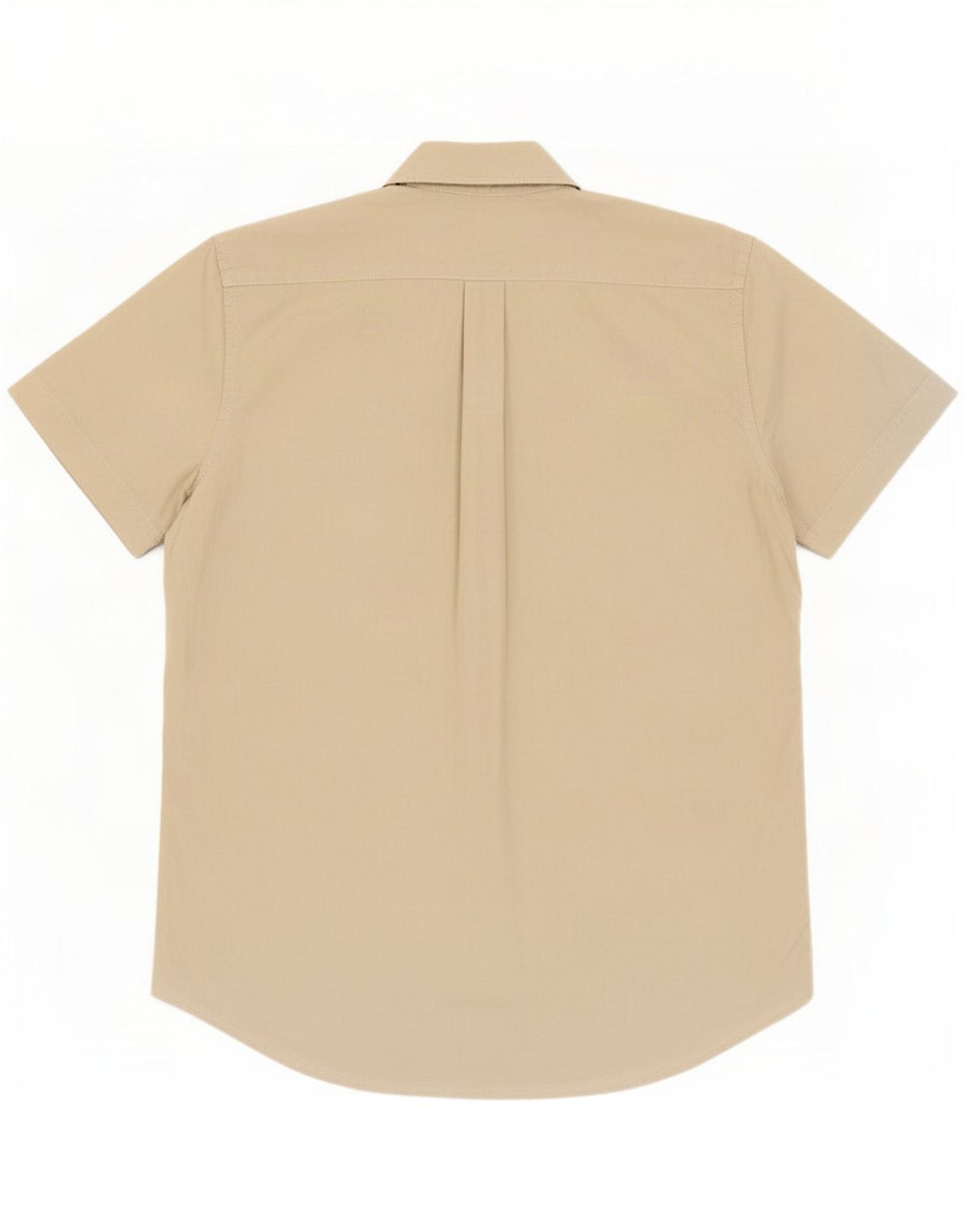 Camisa masculina Cassuci manga curta bege médio