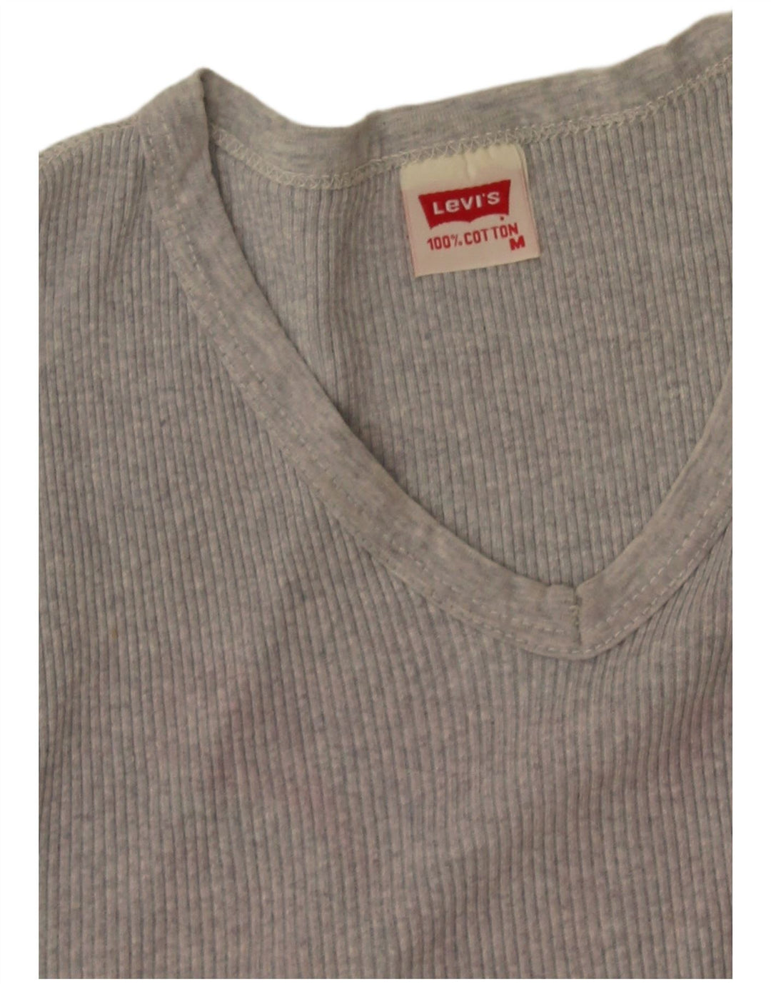 Camiseta feminina Levi's Top UK 12 algodão cinza médio