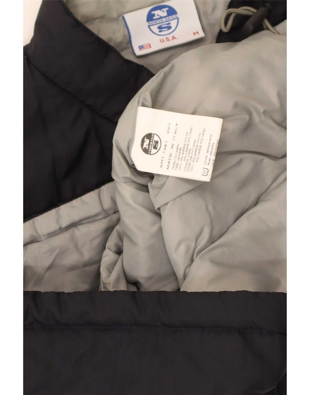 Colete acolchoado masculino North Sails UK 38 médio azul marinho poliamida