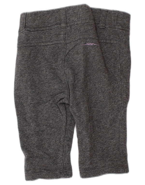 Calça chino reta Ted Baker para meninas 3-6 meses W18 L7 algodão cinza
