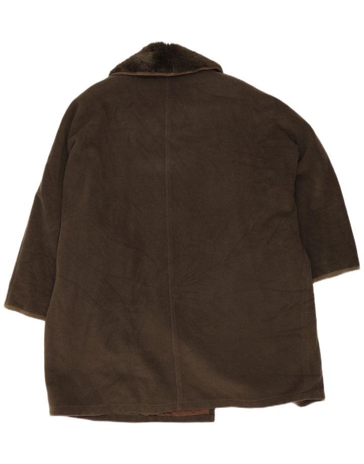 Sobretudo masculino vintage UK 44 2XL cáqui