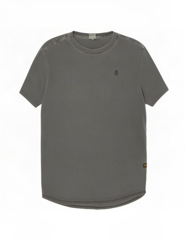 Camiseta masculina G-Star Top algodão cinza médio