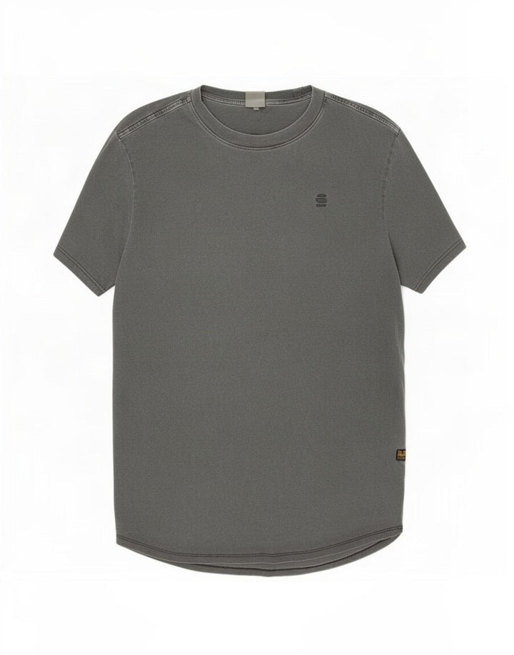 Camiseta masculina G-Star Top algodão cinza médio