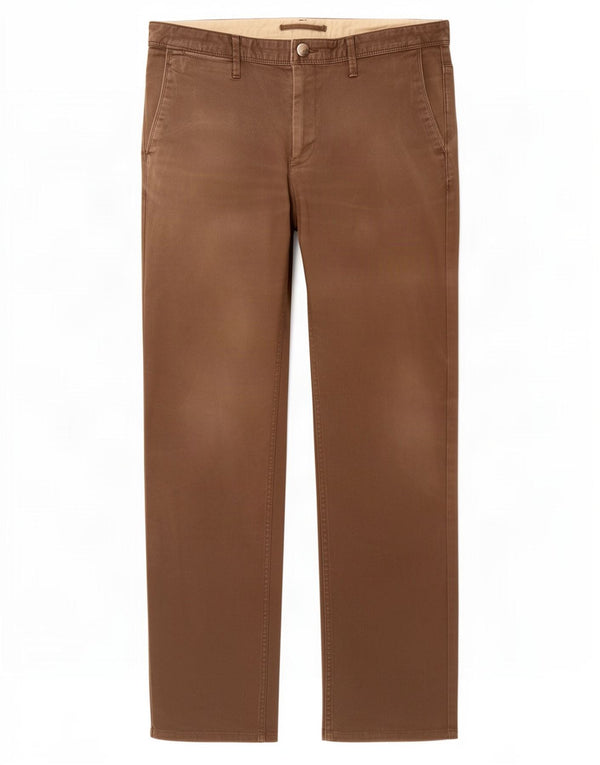 Calça Chino Reta Masculina Zara EU 42 Grande W32 L30 Marrom