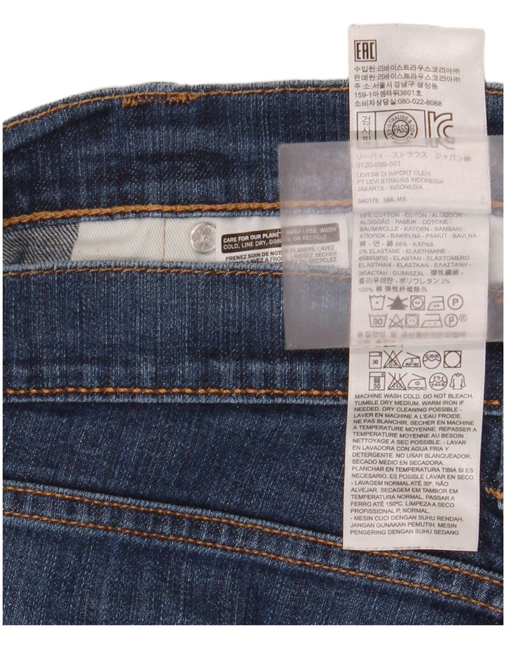 Calça jeans reta masculina Levi's W33 L30 azul algodão