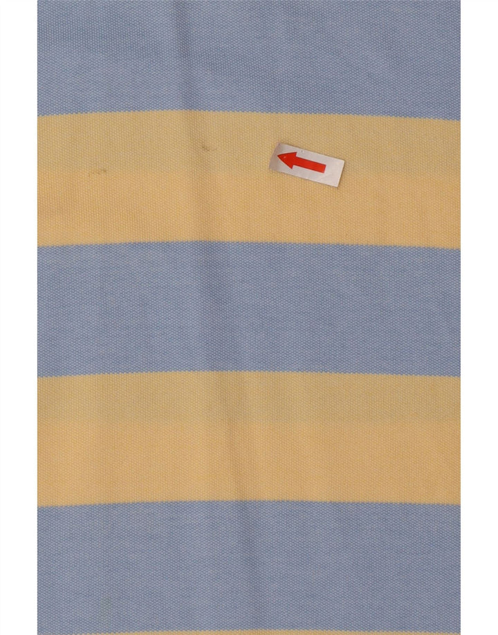Camisa polo masculina Izod grande algodão azul
