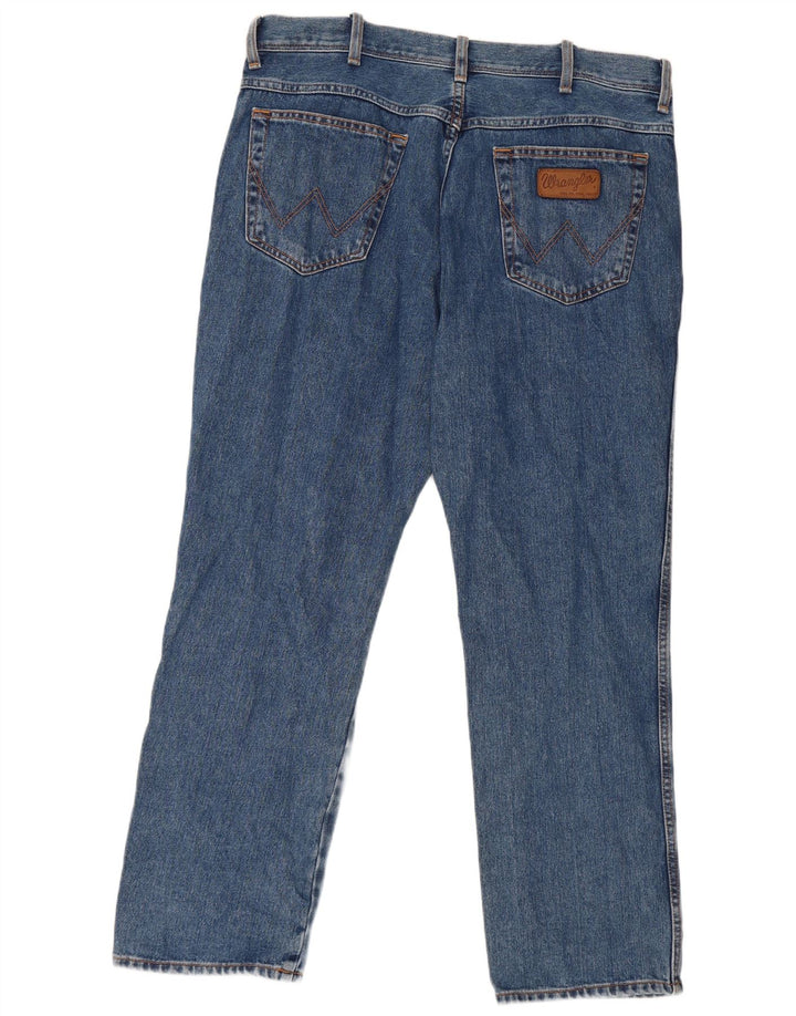 Wrangler Masculino Texas Straight Jeans W38 L30 Azul Algodão