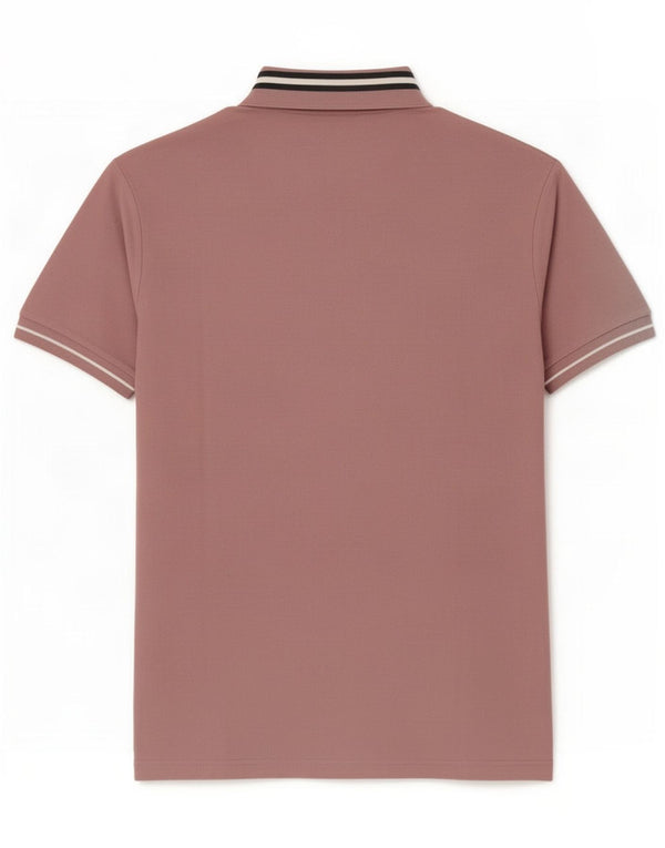 Ragno Mens Polo Shirt IT 48 Medium Pink Cotton