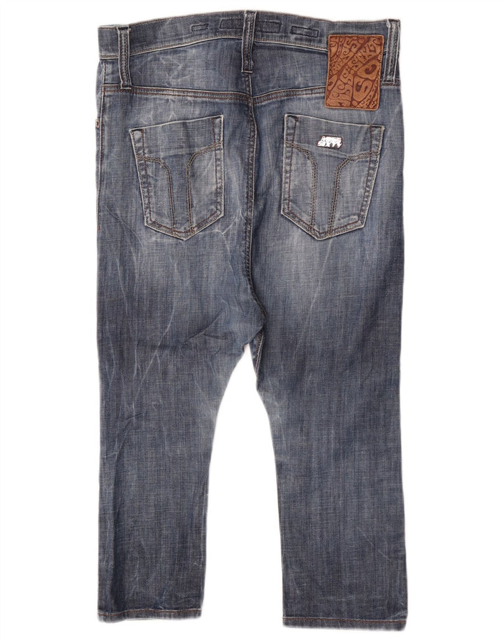 Miss Sixty Womens Harem Capri Jeans W26 L17 Algodão Azul