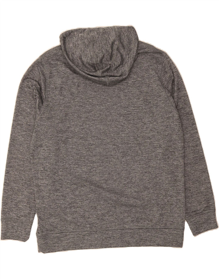 REEBOK Mens Hoodie Jumper XL Grey Flecked Polyester Vintage Reebok and Second-Hand Reebok from Messina Hembry 