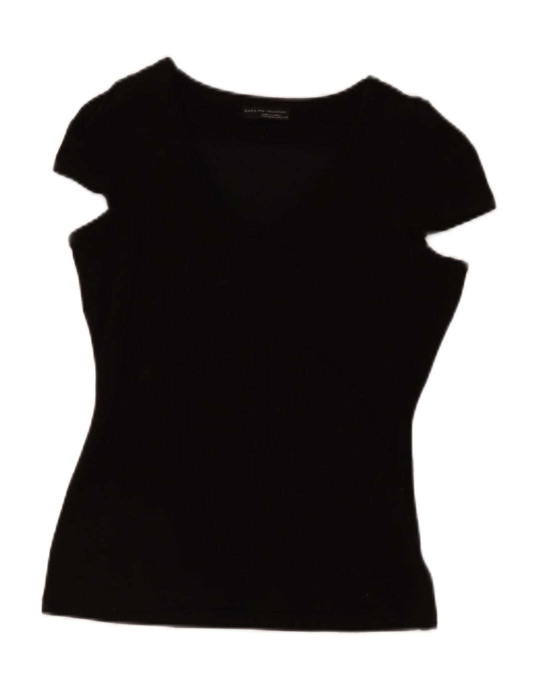 Blusa feminina ZARA UK 12 viscose preta média