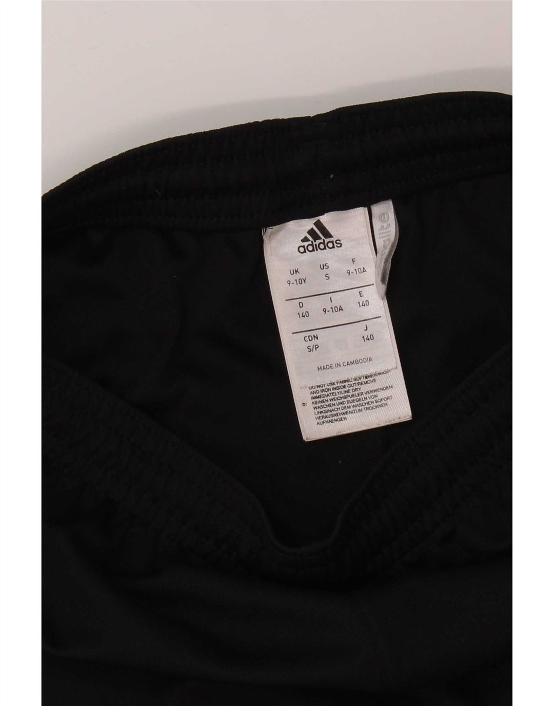 Shorts esportivos Adidas Boys Climalite 9-10 anos preto poliéster