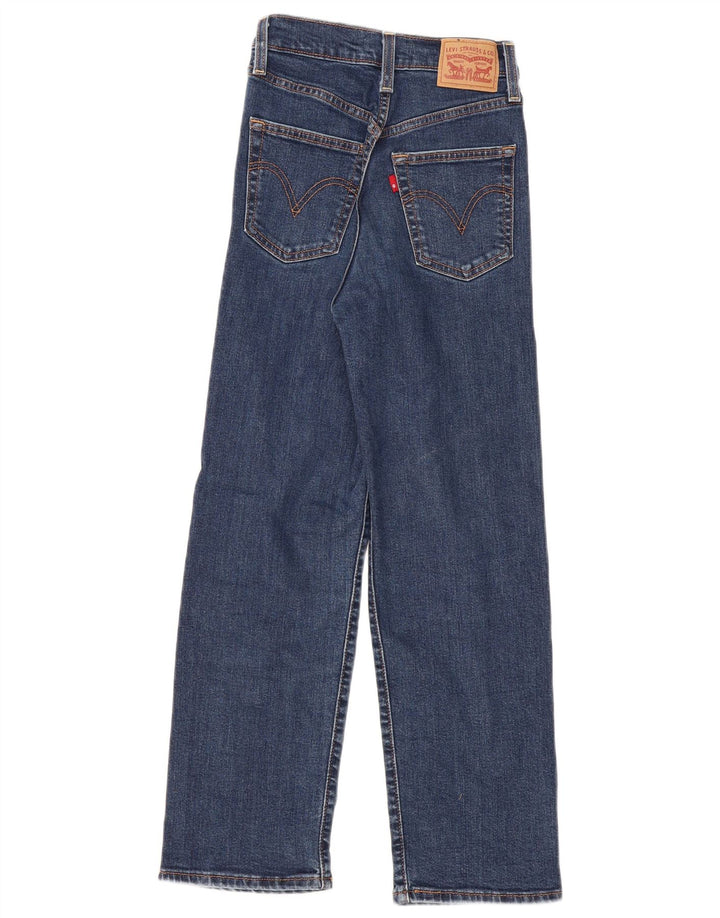 Jeans feminino Levi's Ribcage Straight W23 L27 Azul Algodão