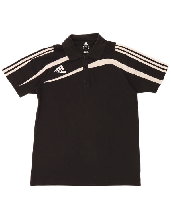 Camisa polo masculina Adidas UK 40/42 médio preto colorblock algodão