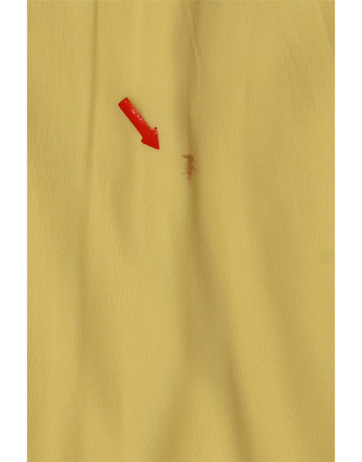 Vestido maxi feminino sem mangas French Connection Reino Unido 12 viscose amarela média