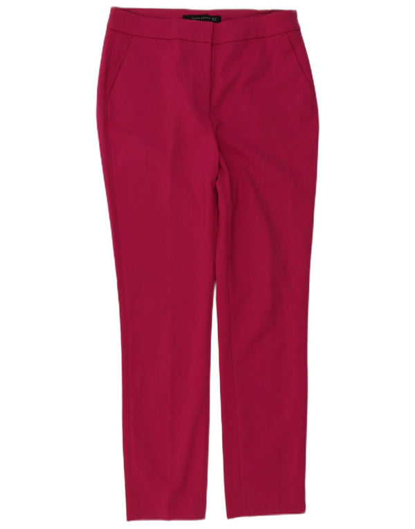 Zara Calça Chino Feminina Slim EU 38 Pequeno W28 L28 Rosa