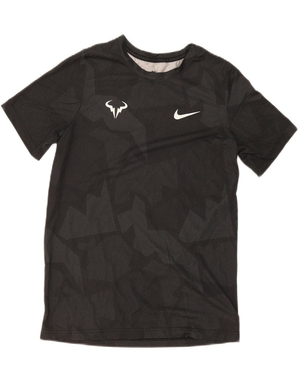 Camiseta Nike Boys Rafa Top 13-14 Anos XL Cinza Geométrica Poliéster