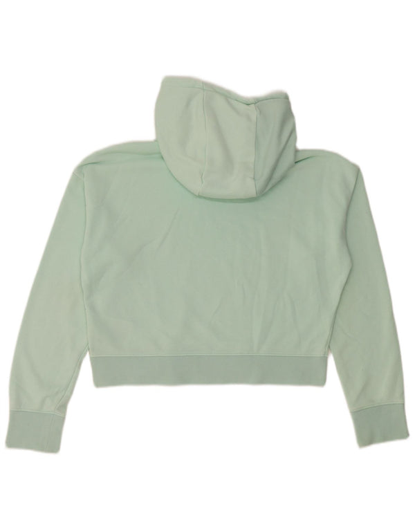 Suéter com capuz Nike Girls Crop Graphic 13-14 anos XL verde algodão