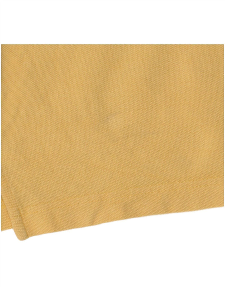 Camisa polo masculina Asics médio algodão amarelo