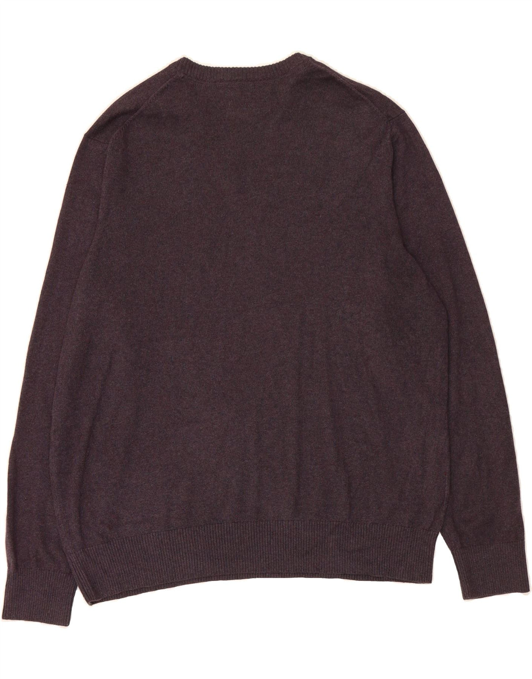 EDDIE BAUER Mens V-Neck Jumper Sweater XL Maroon Cotton Vintage Eddie Bauer and Second-Hand Eddie Bauer from Messina Hembry 