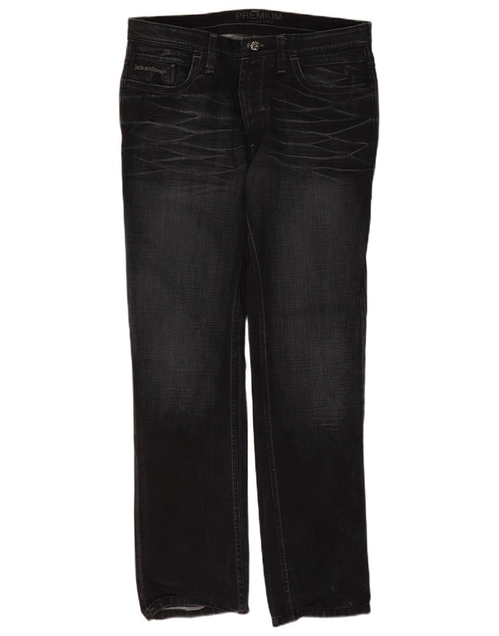 Jeans retos masculinos Jack & Jones W36 L34 preto