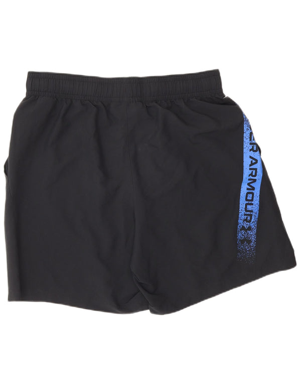 Shorts esportivos gráficos masculinos UNDER ARMOUR poliéster preto grande