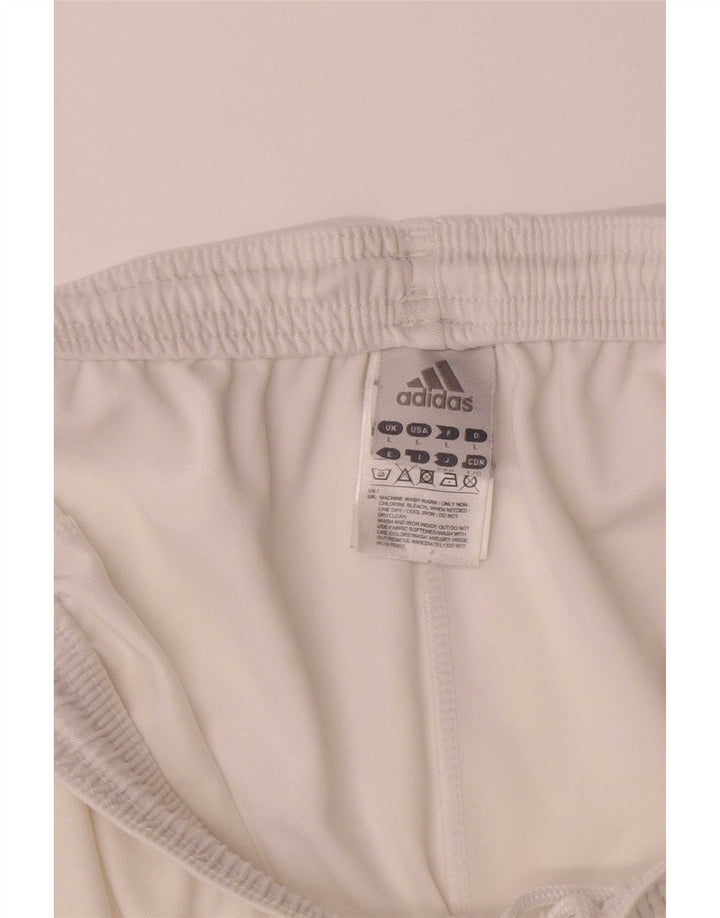 Adidas Mens Climalite Graphic Sport Shorts Grande Poliéster Branco