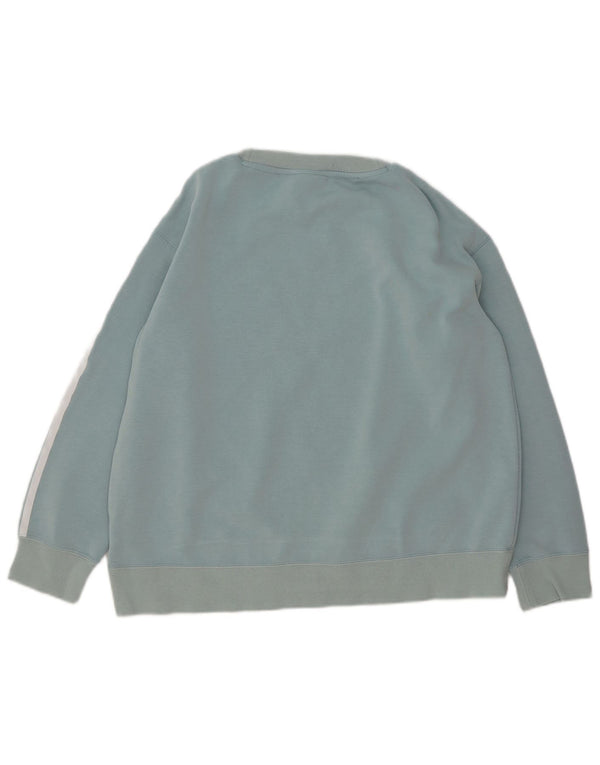 Adidas Womens Sweatshirt Jumper UK 10 Pequeno Azul