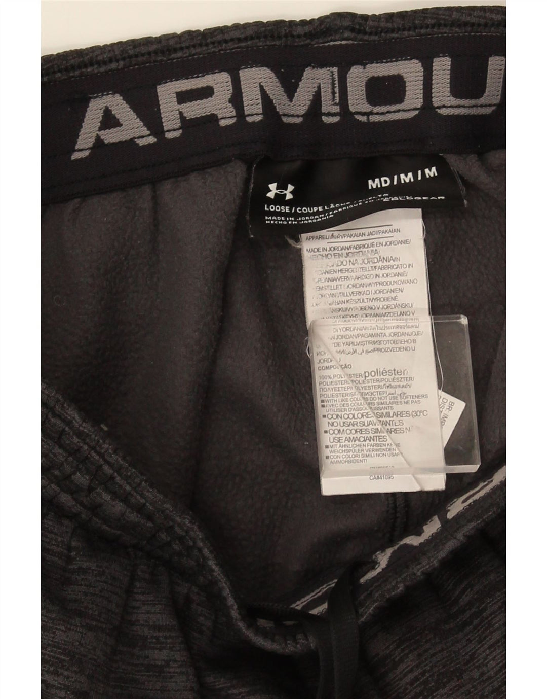 Calça de treino masculina Under Armour Cold Gear cinza médio manchado