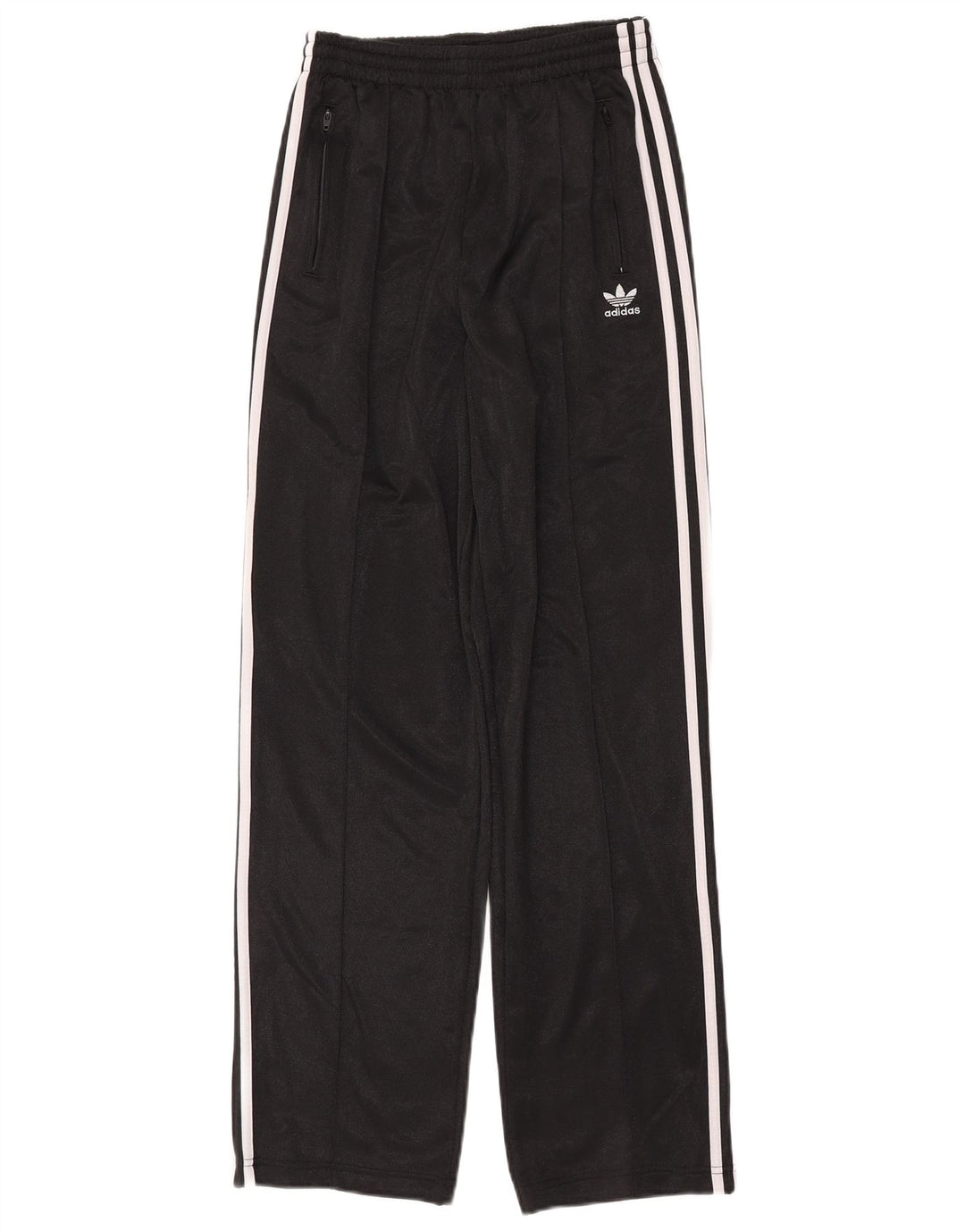 Calça de treino feminina ADIDAS UK 8 pequena preta poliéster