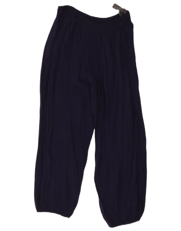 Calça jogger feminina Marks & Spencer grande W30 L23 azul marinho