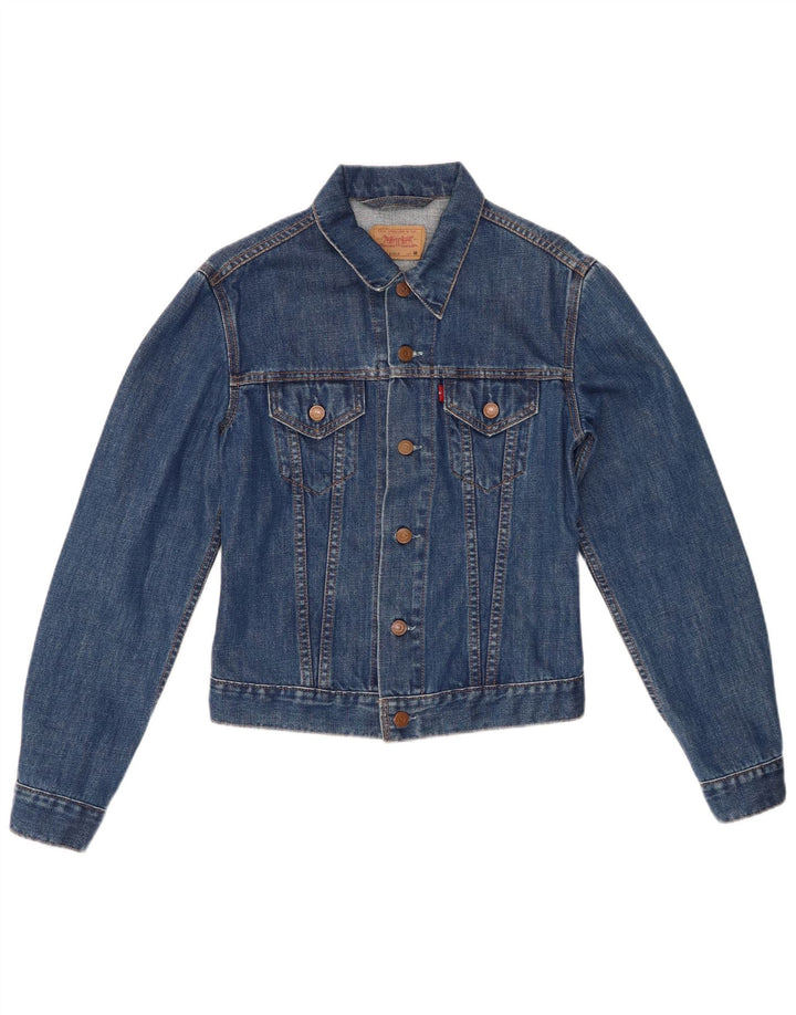 Jaqueta jeans feminina LEVI'S 10-11 anos algodão azul médio