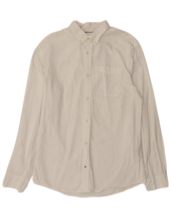 Camisa masculina Jack & Jones de algodão branco médio