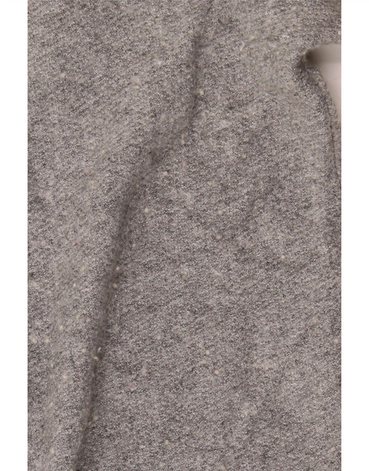 Suéter cardigã aberto superdimensionado feminino Superdry Reino Unido 2 2XS cinza manchado