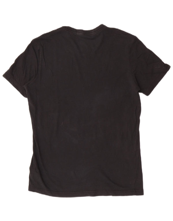 Calvin Klein Camiseta Feminina Top UK 14 Grande Algodão Preto