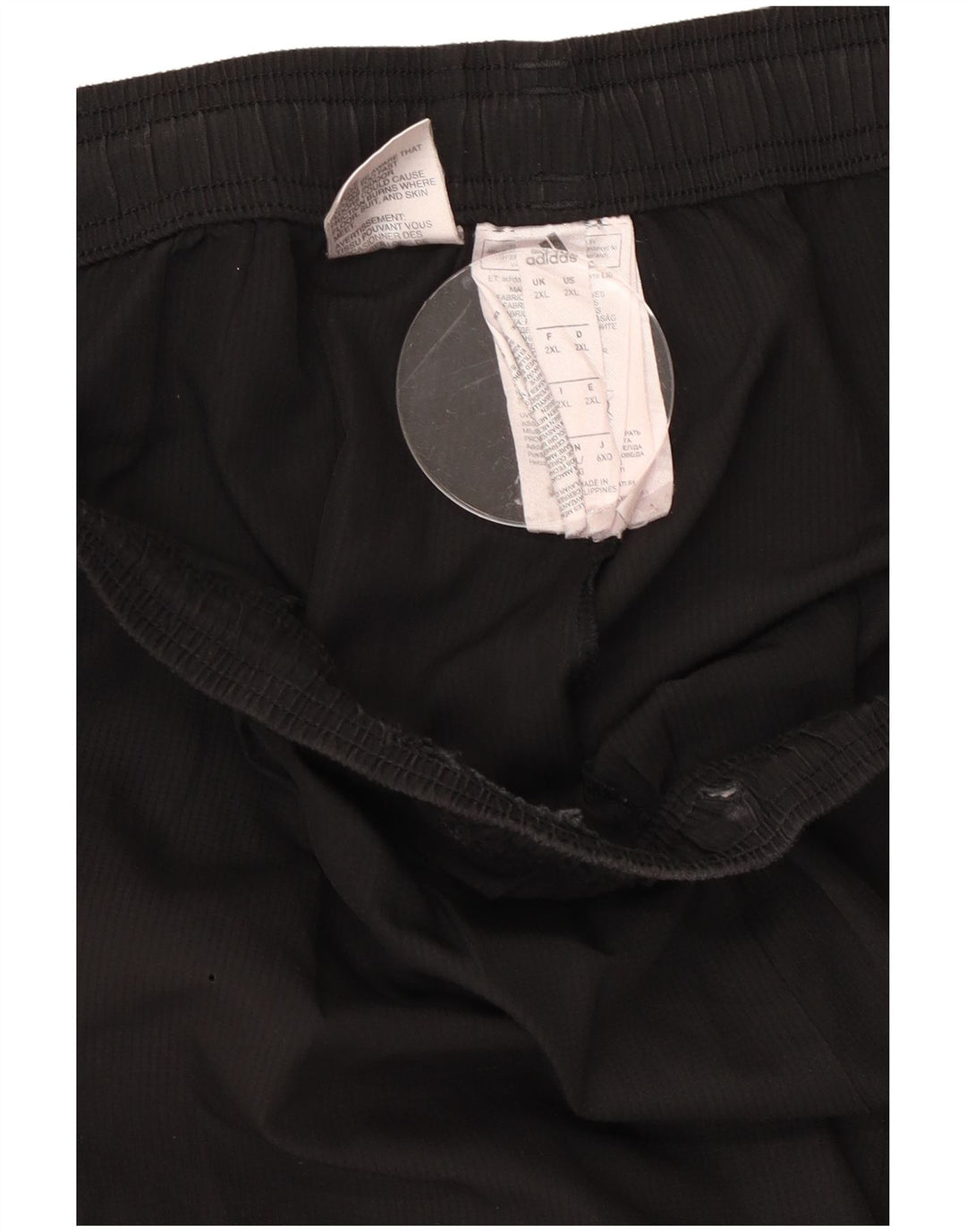 Adidas Mens Climalite Calças de treino 2XL poliéster preto