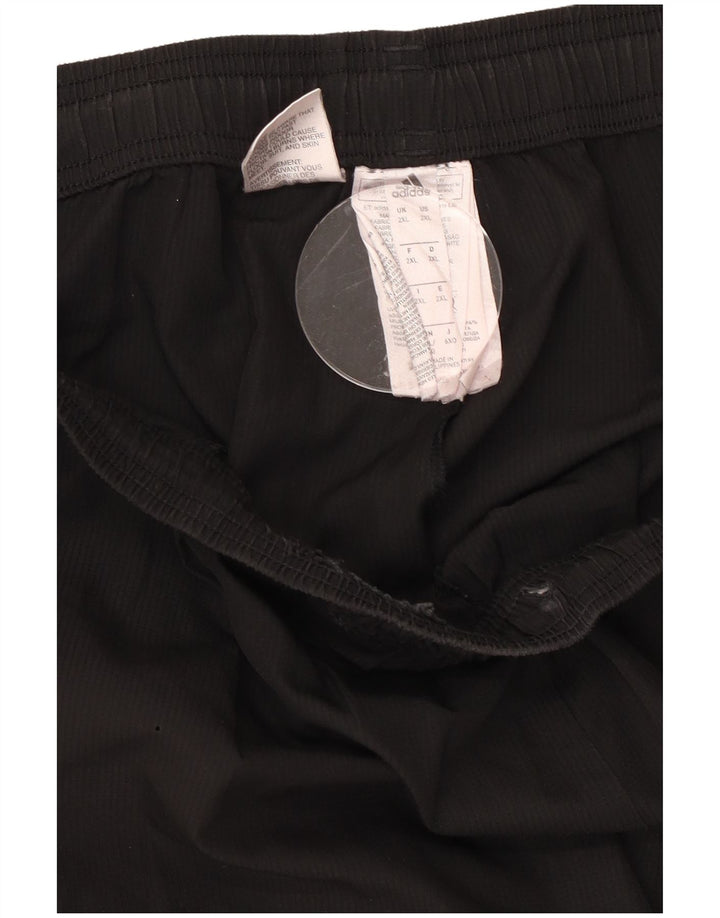 Adidas Mens Climalite Calças de treino 2XL poliéster preto