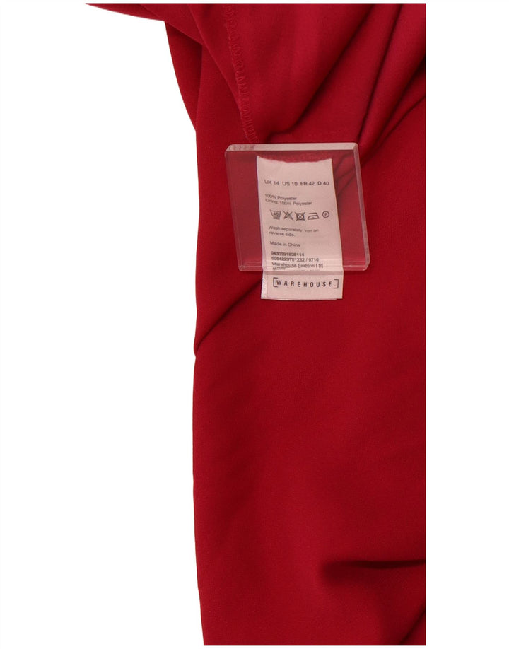 WAREHOUSE Macacão feminino sem mangas UK 14 poliéster rosa médio