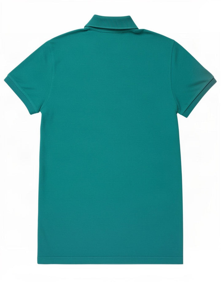 Camisa polo masculina Lacoste tamanho 4 médio algodão turquesa