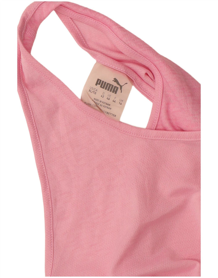 Colete feminino Puma UK 16 grande poliéster rosa