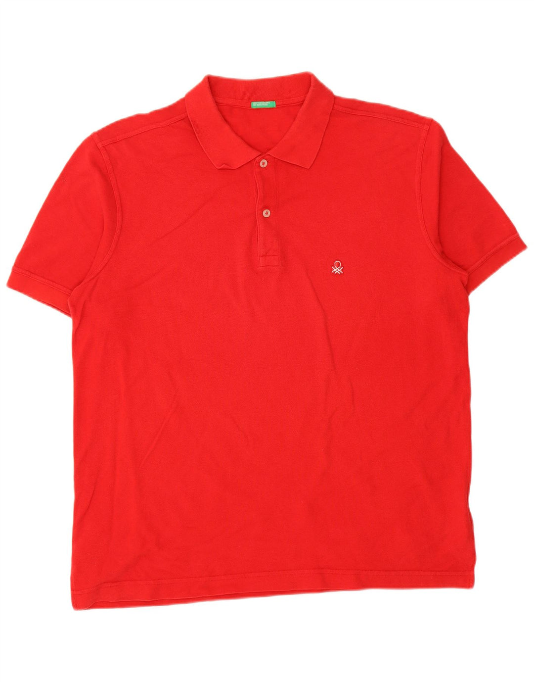 Camisa polo masculina BENETTON XL algodão vermelho