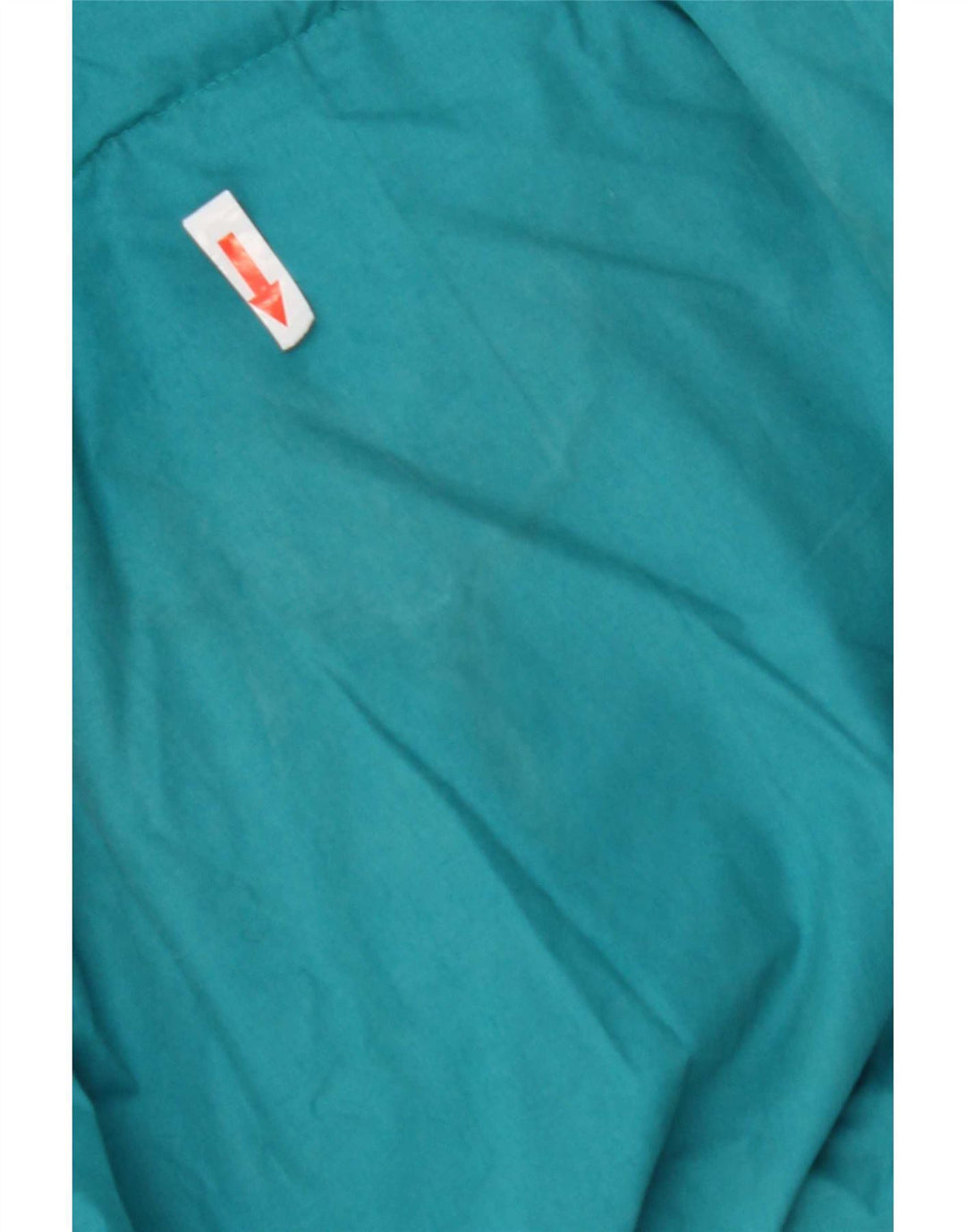 Jaqueta acolchoada masculina vintage UK 42 XL azul Colourblock poliéster